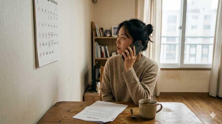전세 만기 날짜를 달력에 표시하고 계약서를 확인하는 세입자